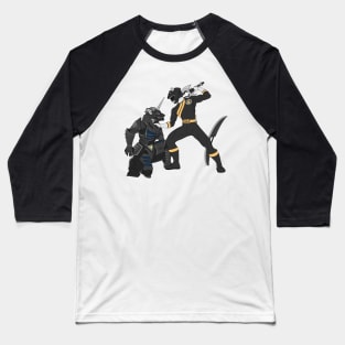 Black rangers x godzilla Baseball T-Shirt